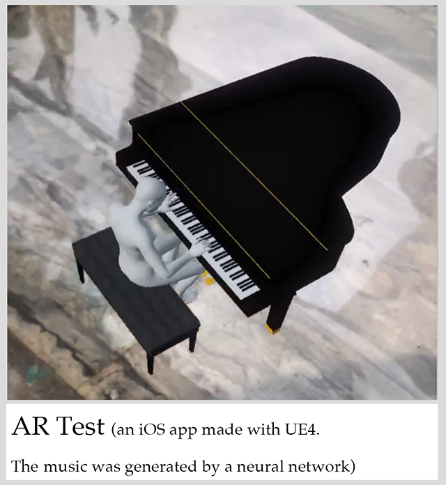 AR Piano experiment developed with Unreal Engine